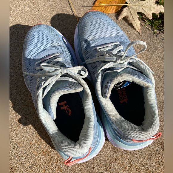 Hoka One One W Bondi 7 Blue Fog Running Shoe Sneaker Women’s Size 6 - Picture 12 of 16